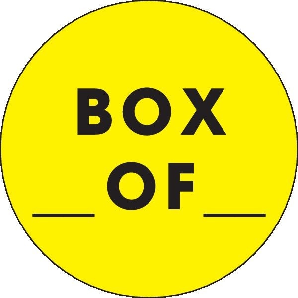 Label, DL3556, BOX _ OF _, 2 in